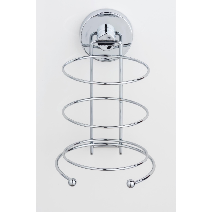 WENKO 20896100-Föönipidik VACUUM-LOC MILAZZO 12x17 cm läikiv kroom