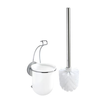 WENKO 20898100-WC hari VACUUM-LOC MILAZZO 10x34 cm roostevaba teras/läikiv kroom/valge