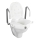 WENKO 20924100-WC-poti kaas SECURA 55x47,5 cm valge/hõbedane
