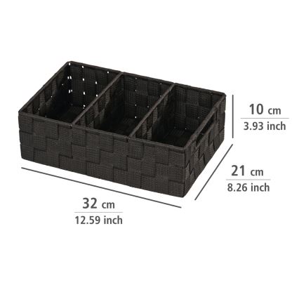 WENKO 20978100 - ADRIA korraldaja 32 x 21 cm, must