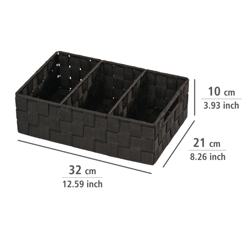 WENKO 20978100 - ADRIA korraldaja 32 x 21 cm, must
