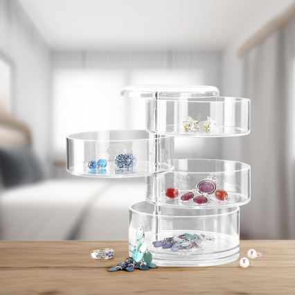 WENKO 20990100 - Korraldaja TOWER 11,5x17,5 cm läbipaistev