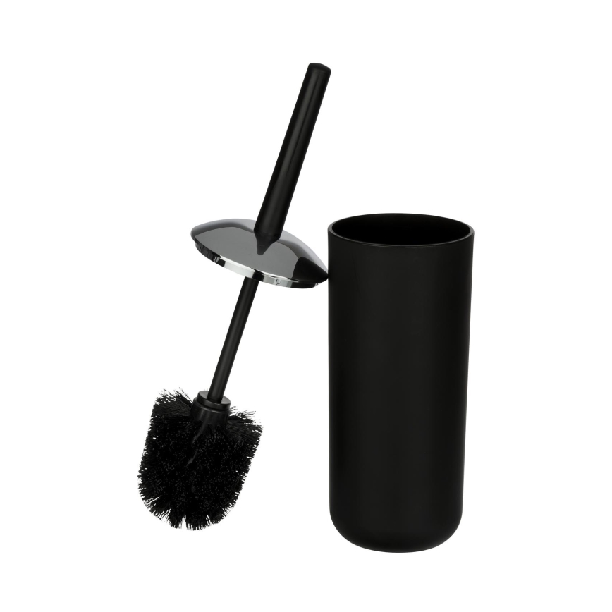 WENKO 21210100 - WC-hari BRASIL 10x37 cm must/läikiv kroom