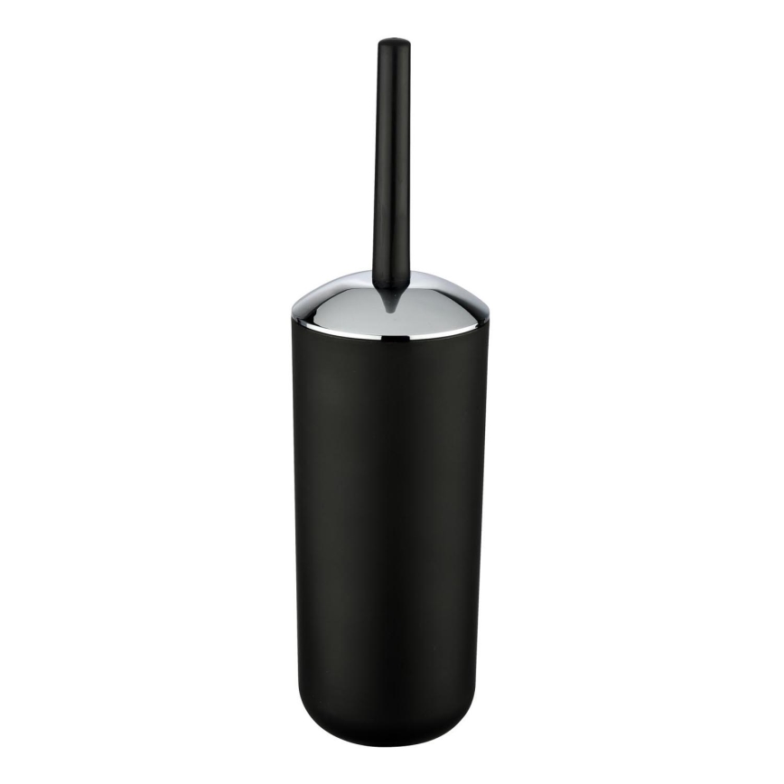 WENKO 21210100 - WC-hari BRASIL 10x37 cm must/läikiv kroom