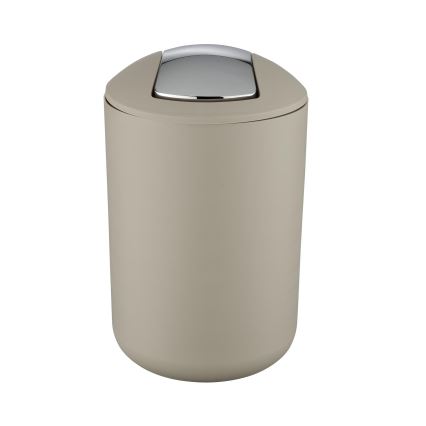 WENKO 21222100 - BRASIL prügikorv 19,5x31 cm beež/läikiv kroom