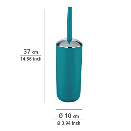 WENKO 21225100 - WC hari BRASIL 10x37 cm türkiissinine/läikiv kroom