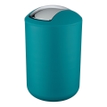 WENKO 21227100 - Prügikast BRASIL 19,5x31 cm türkiissinine/läikiv kroom