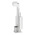 WENKO 21564100 - WC-hari RIVALTA 18x70 cm roostevaba/hõbedane/valge/must