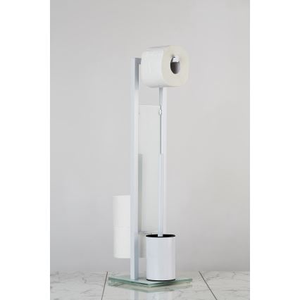 WENKO 21565100 - WC-hari RIVALTA 18x70 cm valge/must