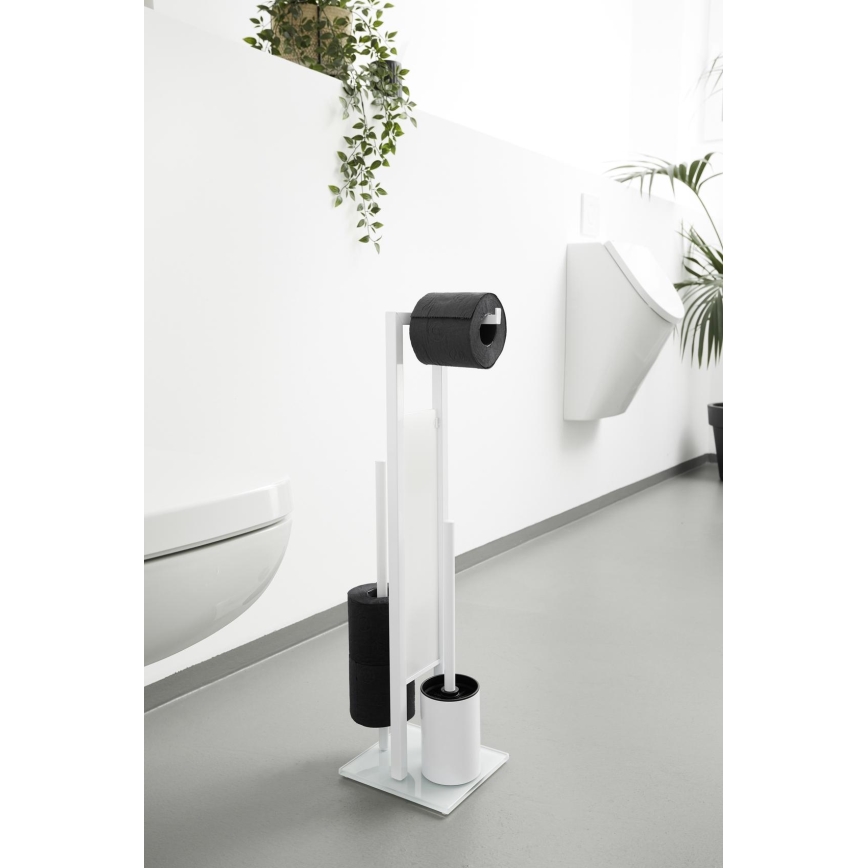 WENKO 21565100 - WC-hari RIVALTA 18x70 cm valge/must