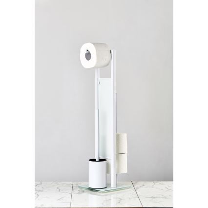 WENKO 21565100 - WC-hari RIVALTA 18x70 cm valge/must