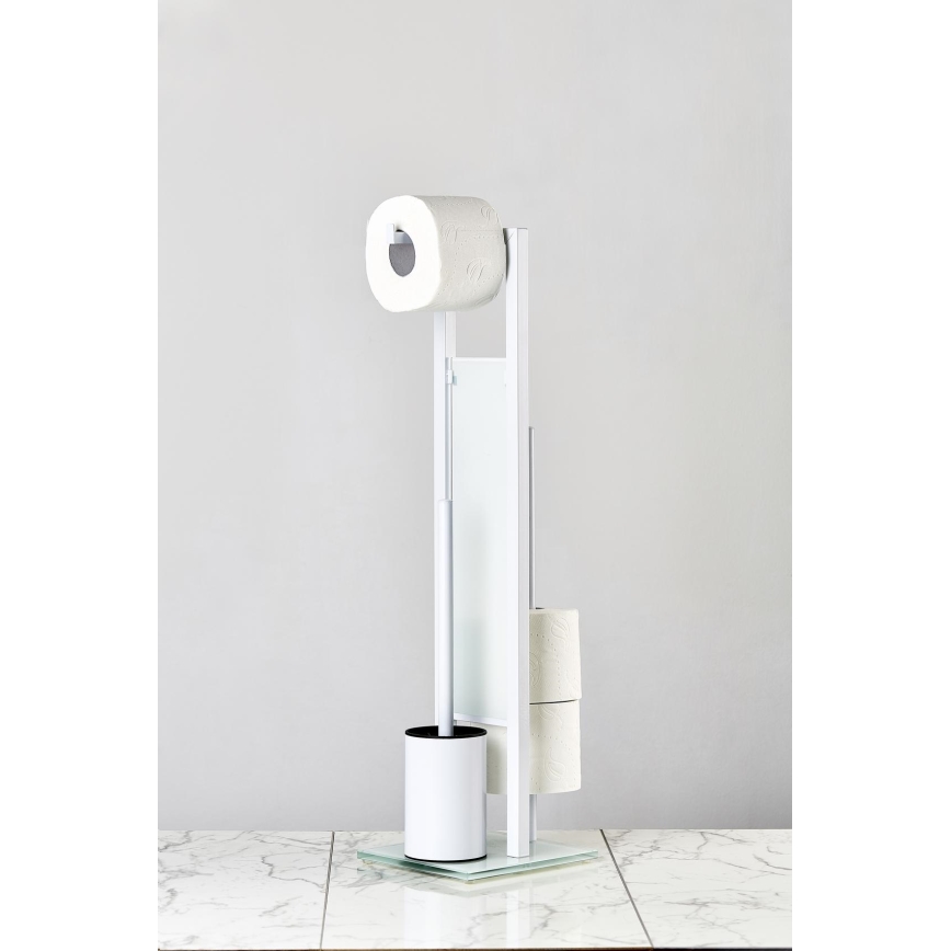 WENKO 21565100 - WC-hari RIVALTA 18x70 cm valge/must