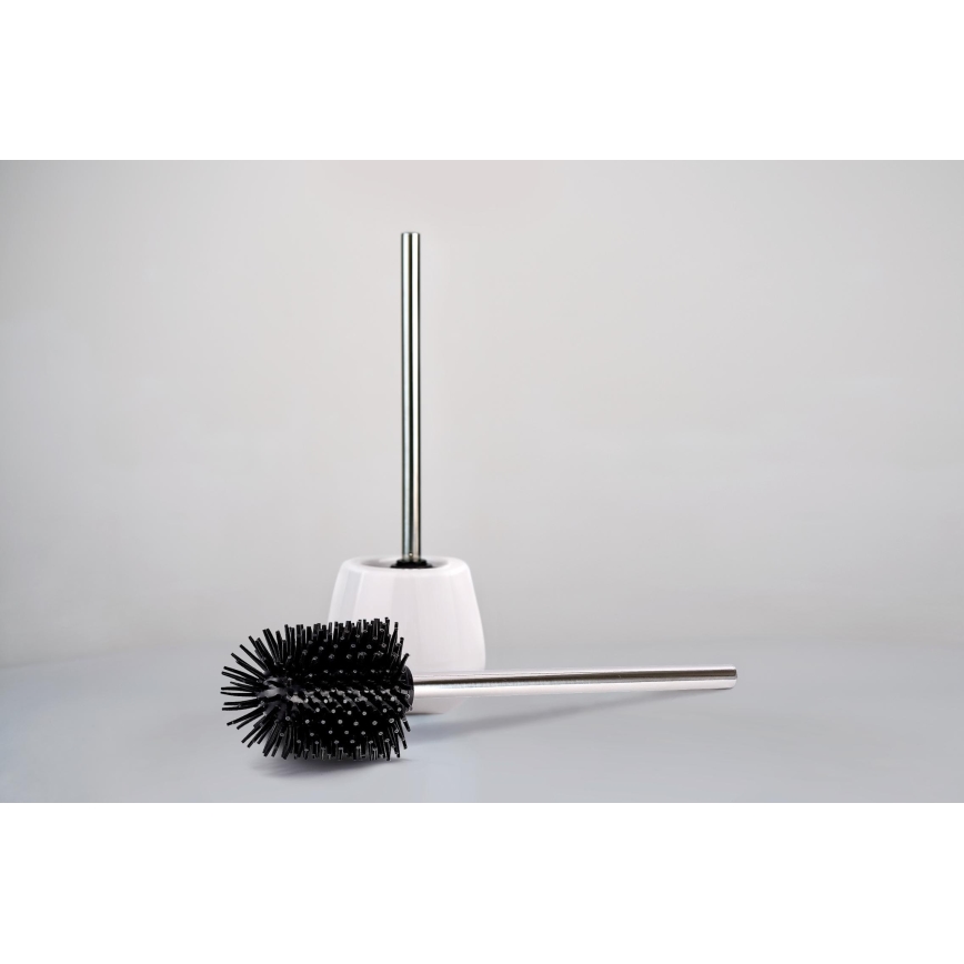 WENKO 21799100 - WC-hari 7,5x35 cm roostevaba teras/hõbedane/must