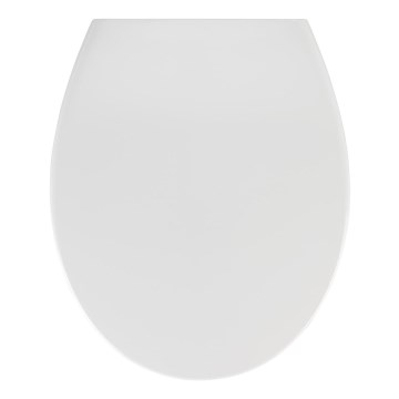 WENKO 21903100-WC WC-poti kaas SAMOS 44,5 x 37,5 cm valge/hõbedane