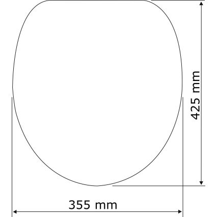 WENKO 22015100-WC istme kaas WENGE 35,5x42,5 cm pruun/hõbedane