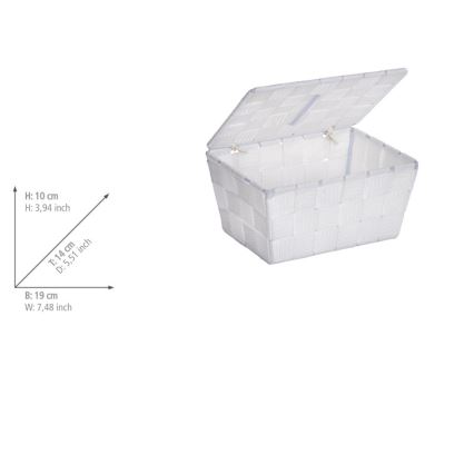 WENKO 22077100 - ADRIA korv 19x14 cm, valge