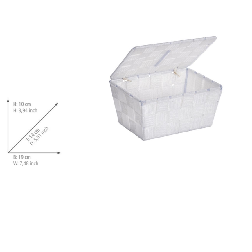 WENKO 22077100 - ADRIA korv 19x14 cm, valge