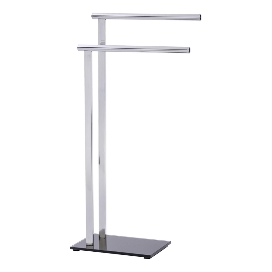 WENKO 22090100 - Rätikuhoidja LAVA 42x81 cm roostevabast terasest/hõbe/must