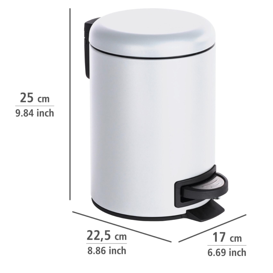 WENKO 22142800 - LEMAN korv 17x25 cm valge/must