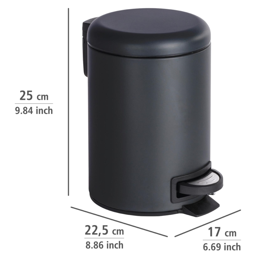 WENKO 22143800 - Korv LEMAN 17x25 cm must