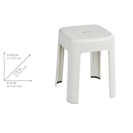 WENKO 22160100 - Istumispukk ALASKA 37x45,5 cm valge