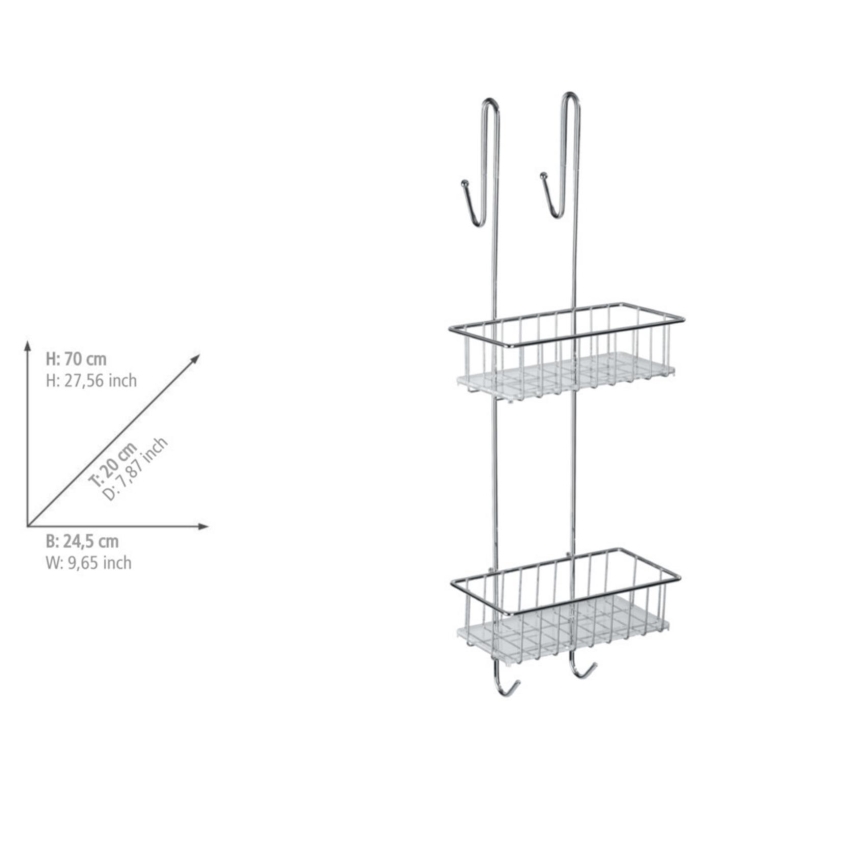 WENKO 22213100 - ALDO alus 24,5x70 cm roostevabast terasest/hõbedane