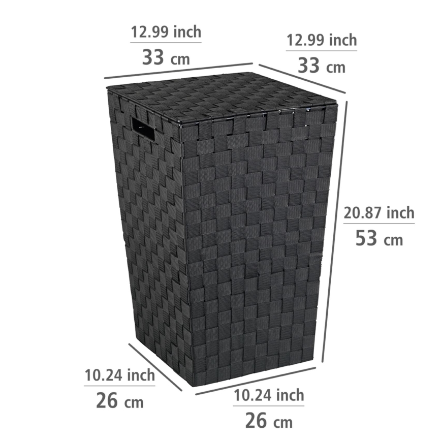 WENKO 22278100 - ADRIA korv 33x53 cm must