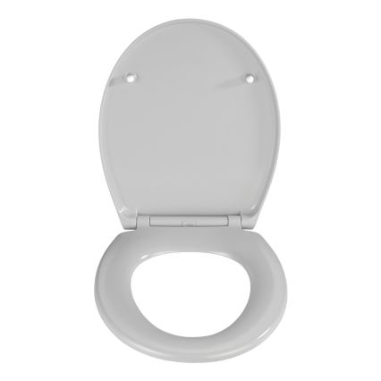 WENKO 22402100-WC WC-poti kaas SAMOS 44,5x37,5 cm hall/hõbedane