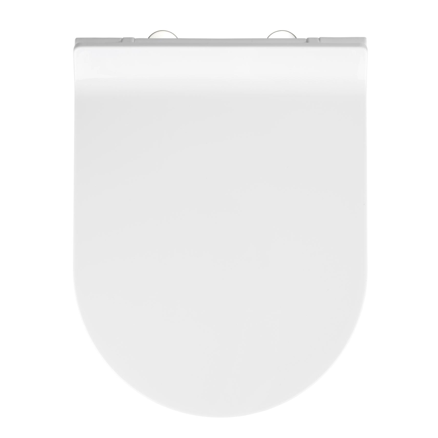 WENKO 22415100-WC-poti iste HABOS 46x36 cm valge/hõbedane