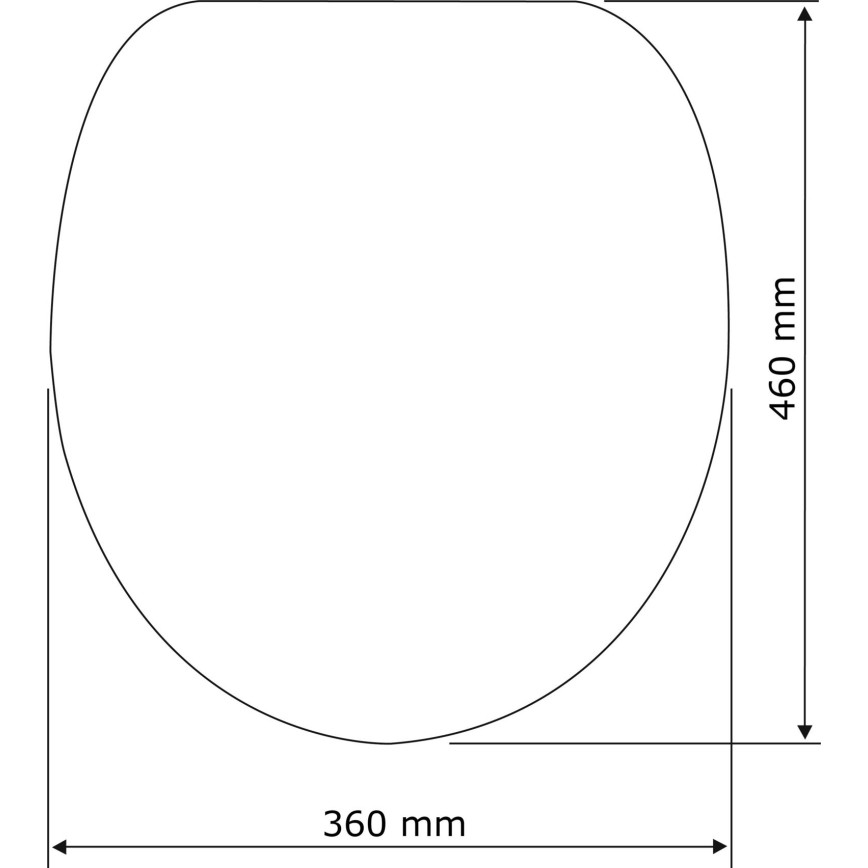WENKO 22415100-WC-poti iste HABOS 46x36 cm valge/hõbedane