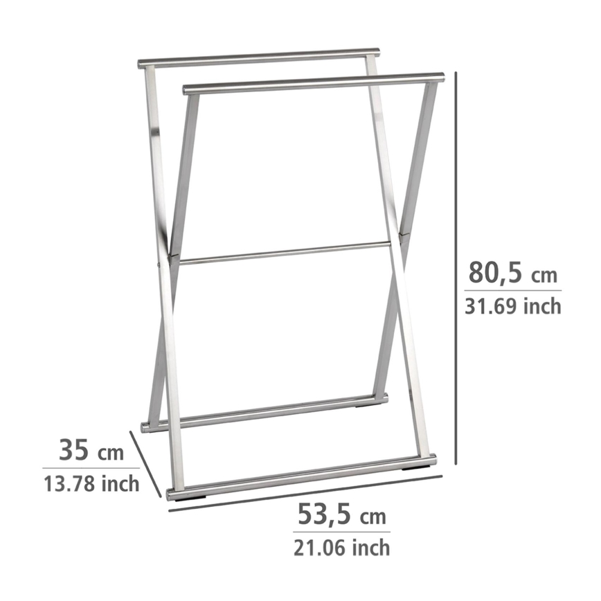 WENKO 22476100 - Rätikuhoidja LAVA 53,5x80,5 cm roostevaba teras/hõbedane