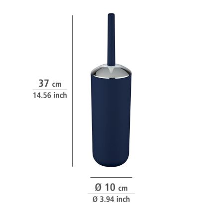 WENKO 22522100 - WC-hari BRASIL 10x37 cm sinine/läikiv kroom