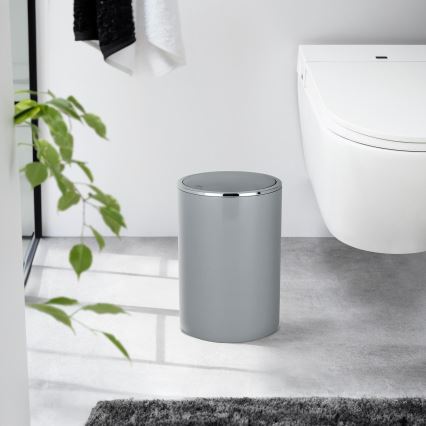 WENKO 22562100 - Prügikast INCA 18,5x25,5 cm hall/läikiv kroom