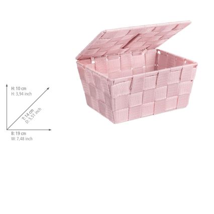 WENKO 22574100 - Korv ADRIA 19x14 cm roosa