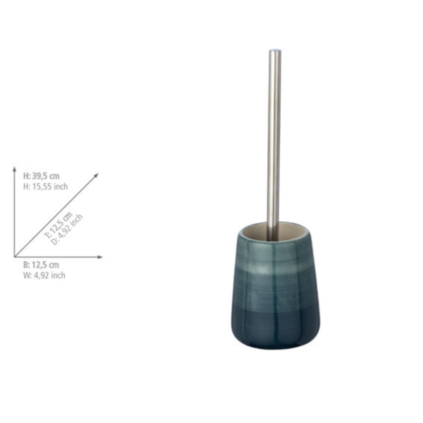 WENKO 22648100 - WC-komplekt POTTERY 12,5x39,5 cm türkiissinine