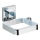 WENKO 22682100 -Föönikinnitus VACUUM-LOC QUADRO ED 13,5x14 cm hõbedane/kroom