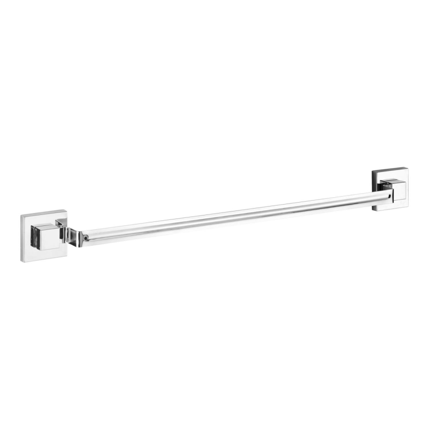 WENKO 22684100-Rätikuhoidja VACUUM-LOC QUADRO ED 60,5x6 cm hõbedane/läikiv kroom