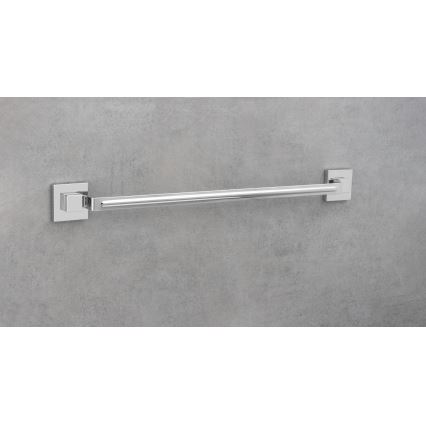 WENKO 22684100-Rätikuhoidja VACUUM-LOC QUADRO ED 60,5x6 cm hõbedane/läikiv kroom