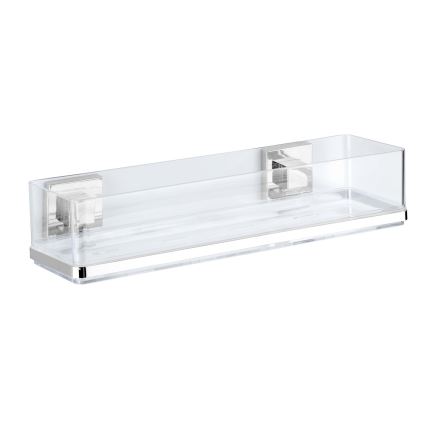 WENKO 22685100-Riiul VACUUM-LOC QUADRO ED 38,5x14,5 cm hõbedane/läikiv kroom