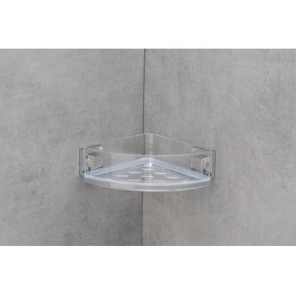WENKO 22686100-Nurgariiul VACUUM-LOC QUADRO ED 28x19,5 cm hõbedane/läbipaistev