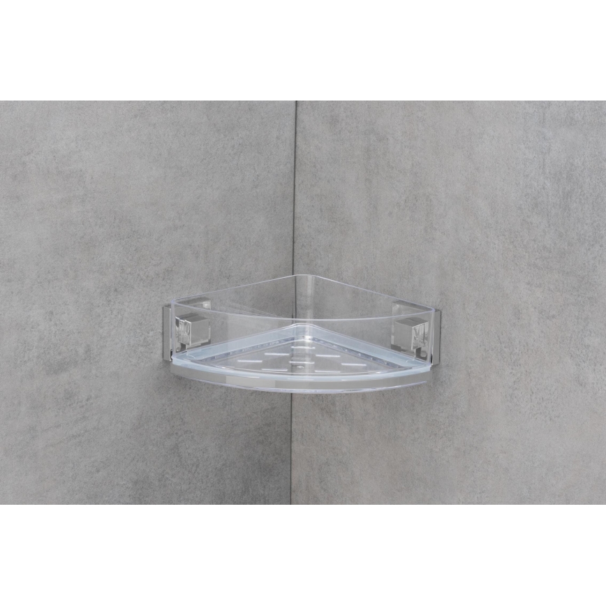 WENKO 22686100-Nurgariiul VACUUM-LOC QUADRO ED 28x19,5 cm hõbedane/läbipaistev