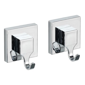 WENKO 22688100-konks VACUUM-LOC QUADRO ED 6x7 cm hõbedane/läikiv kroom