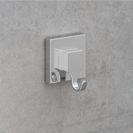 WENKO 22688100-konks VACUUM-LOC QUADRO ED 6x7 cm hõbedane/läikiv kroom