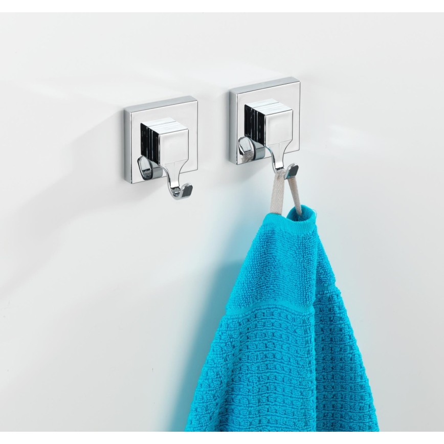 WENKO 22688100-konks VACUUM-LOC QUADRO ED 6x7 cm hõbedane/läikiv kroom