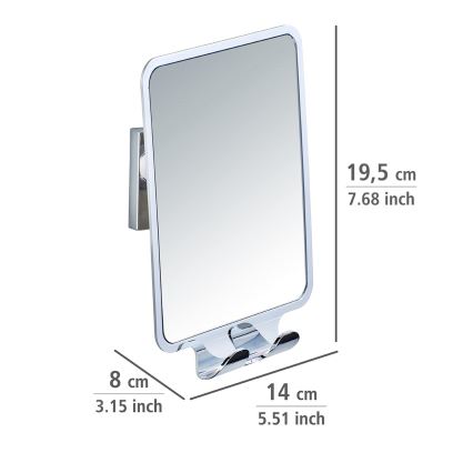 WENKO 22693100 - Meigipeegel VACUUM-LOC QUADRO ED 14x19,5 cm läikiv kroom