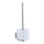 WENKO 22695100-WC WC-hari VACUUM-LOC QUADRO ED 9,5x37 cm hõbedane/läikiv kroom/läbipaistev