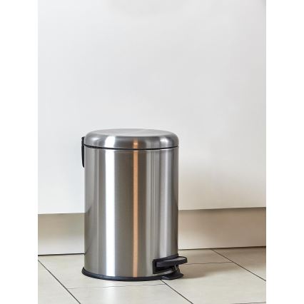 WENKO 22704100 - Korv LEMAN 30,5x44 cm roostevaba teras/satiinviimistlus/must