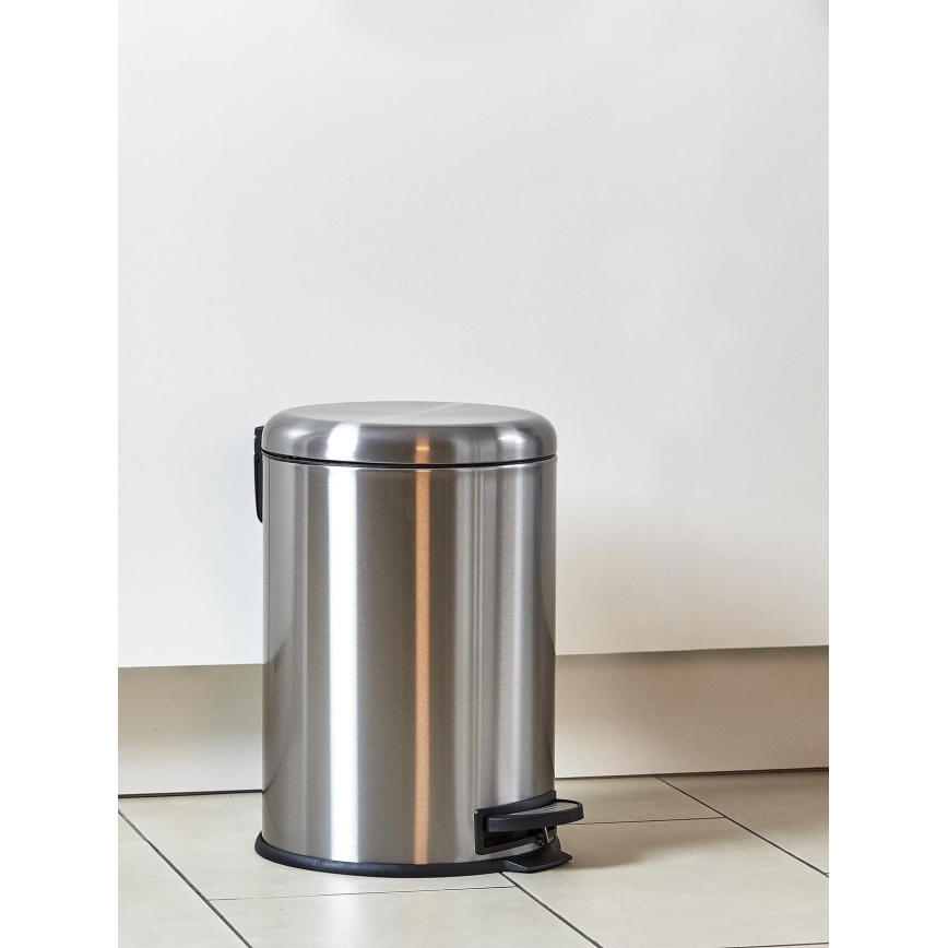 WENKO 22704100 - Korv LEMAN 30,5x44 cm roostevaba teras/satiinviimistlus/must