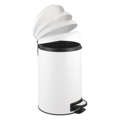 WENKO 22707100 - LEMAN prügikast 25x38 cm valge/must