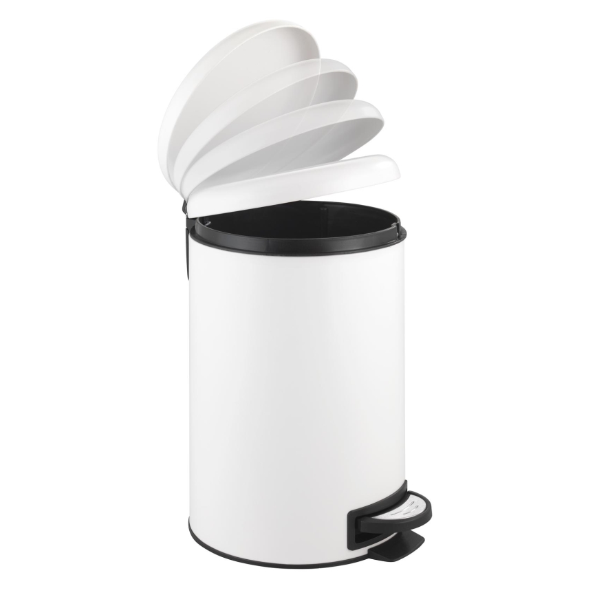 WENKO 22707100 - LEMAN prügikast 25x38 cm valge/must